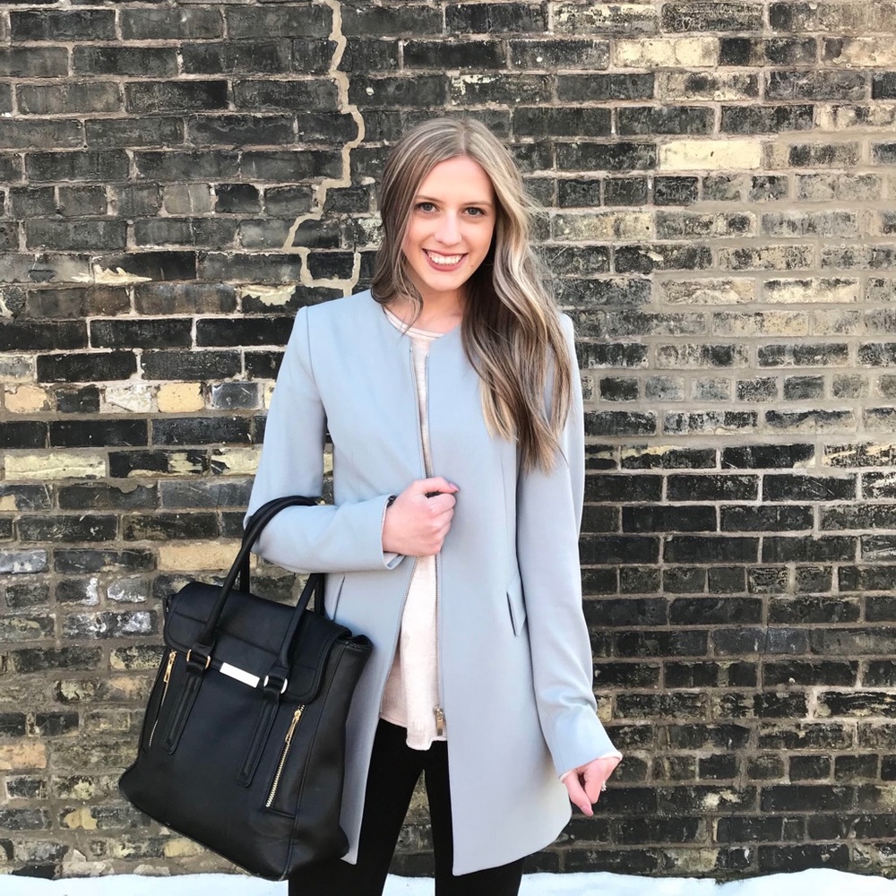 Zara light blue Coat